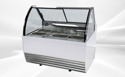 NSF 10 pan Gelato Display Showcase Dipping Cabinet DW-10R