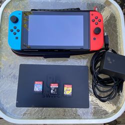 Nintendo Switch + Games 