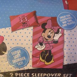 New 2pc Slumber Minnie Mouse 