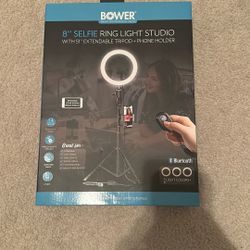 Bower 8” Selfie Ring Light Studio