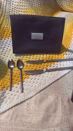 Air France Concord  Amenity Pouch With Embossed metal Plate