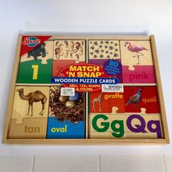 Shure Match ‘N Snap Wooden Puzzle Cards