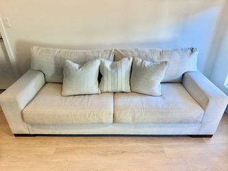 Beige Two-Seat Sofa