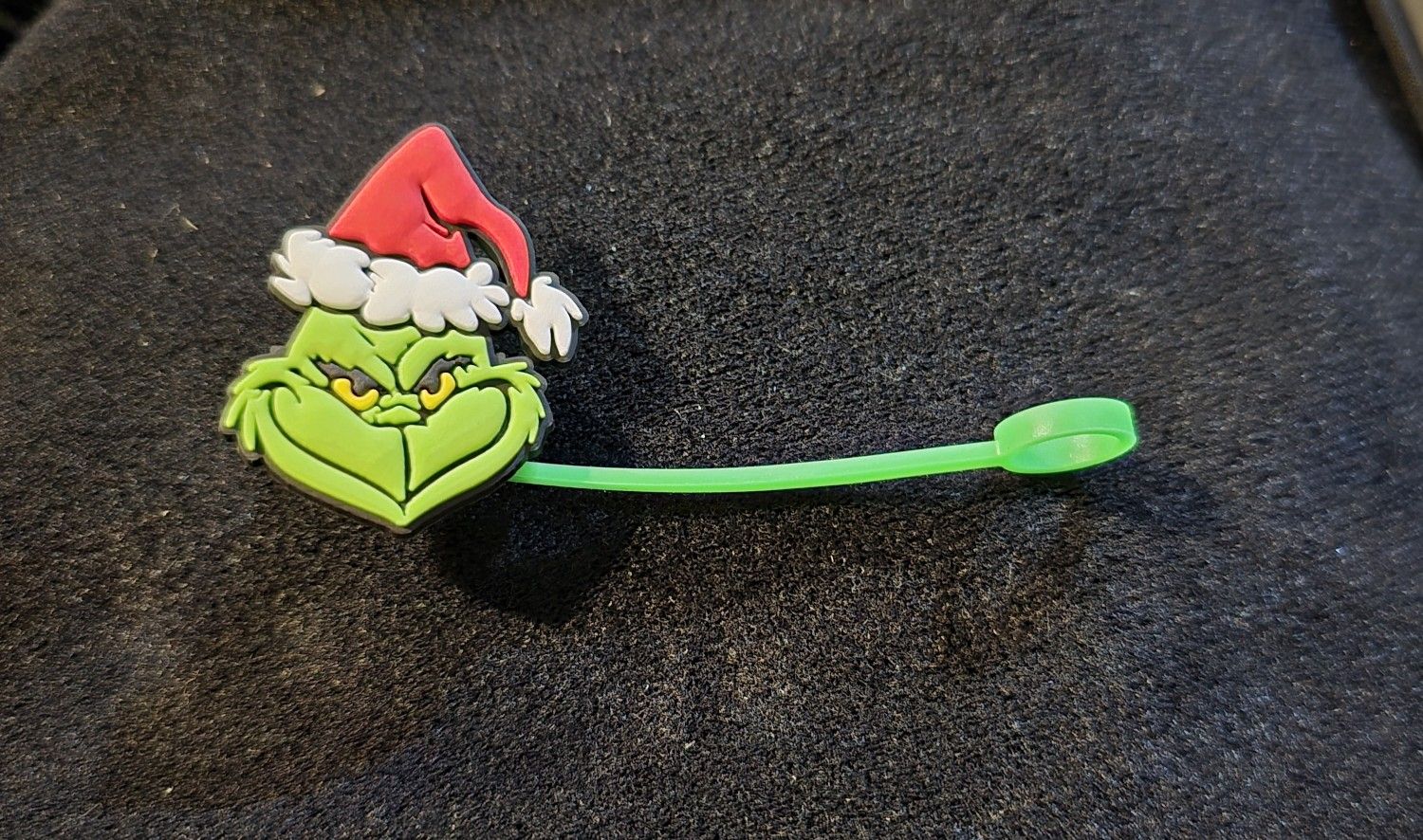 Grinch Stanley Straw Topper 