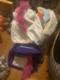 New Hot Topic Unicorn Backpack With Hood Delivery