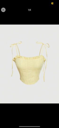 Yellow Crop Top