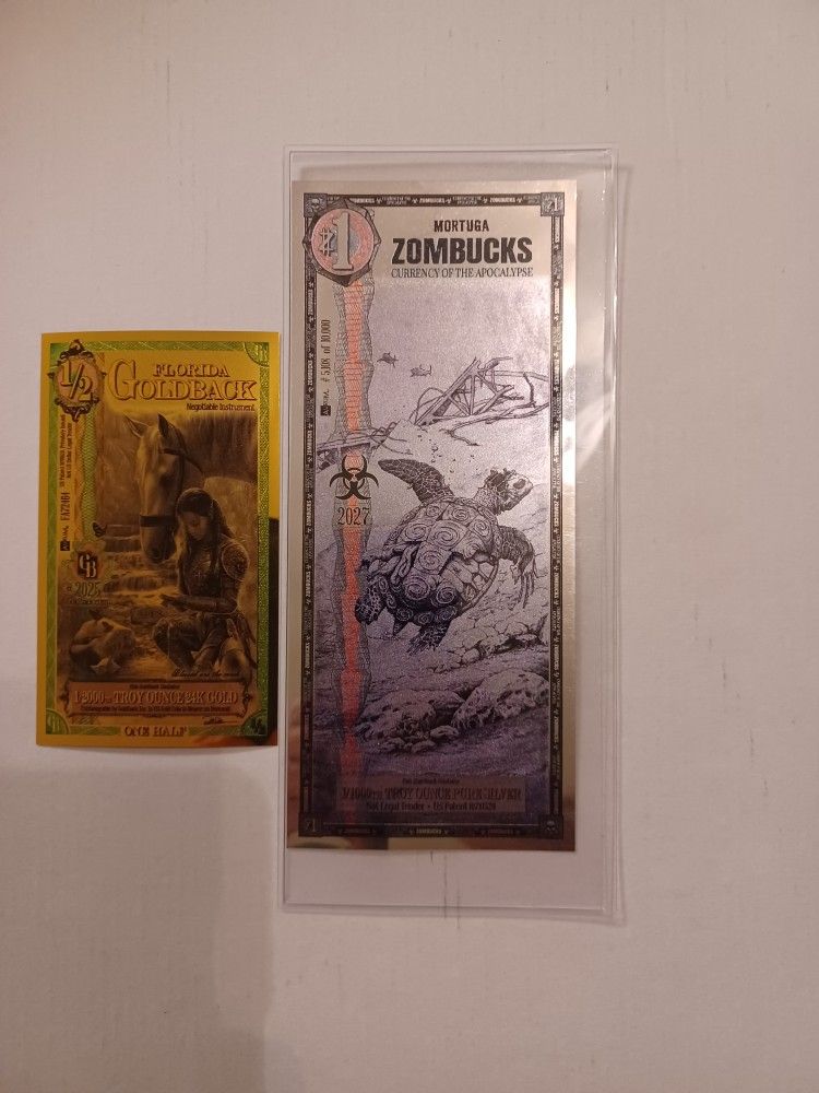 Mortuga Zombucks And Florida Goldback