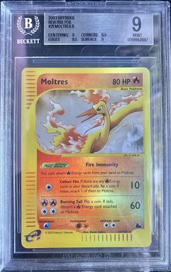 Moltres Skyridge Reverse Holo BGS 9