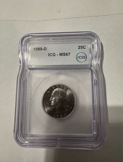 1989-D Washington Quarter ICG MS67