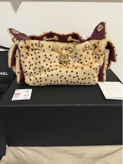 Rare Chanel 25 pony hair Dalmatian mini