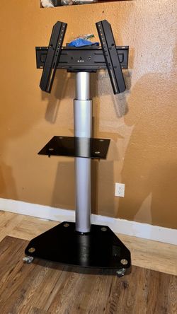 Rolling TV Floor Stand with Shelf