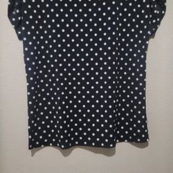 Womens Polka Dot Blouse Medium 