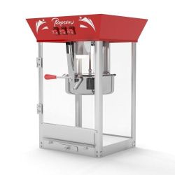 Commercial Popcorn MAKER Machine, 12 Ounce Kettle Stainless Steel Popcorn Maker with Tempered Glass, Warming Deck, 850W Countertop Popcorn Popper for 