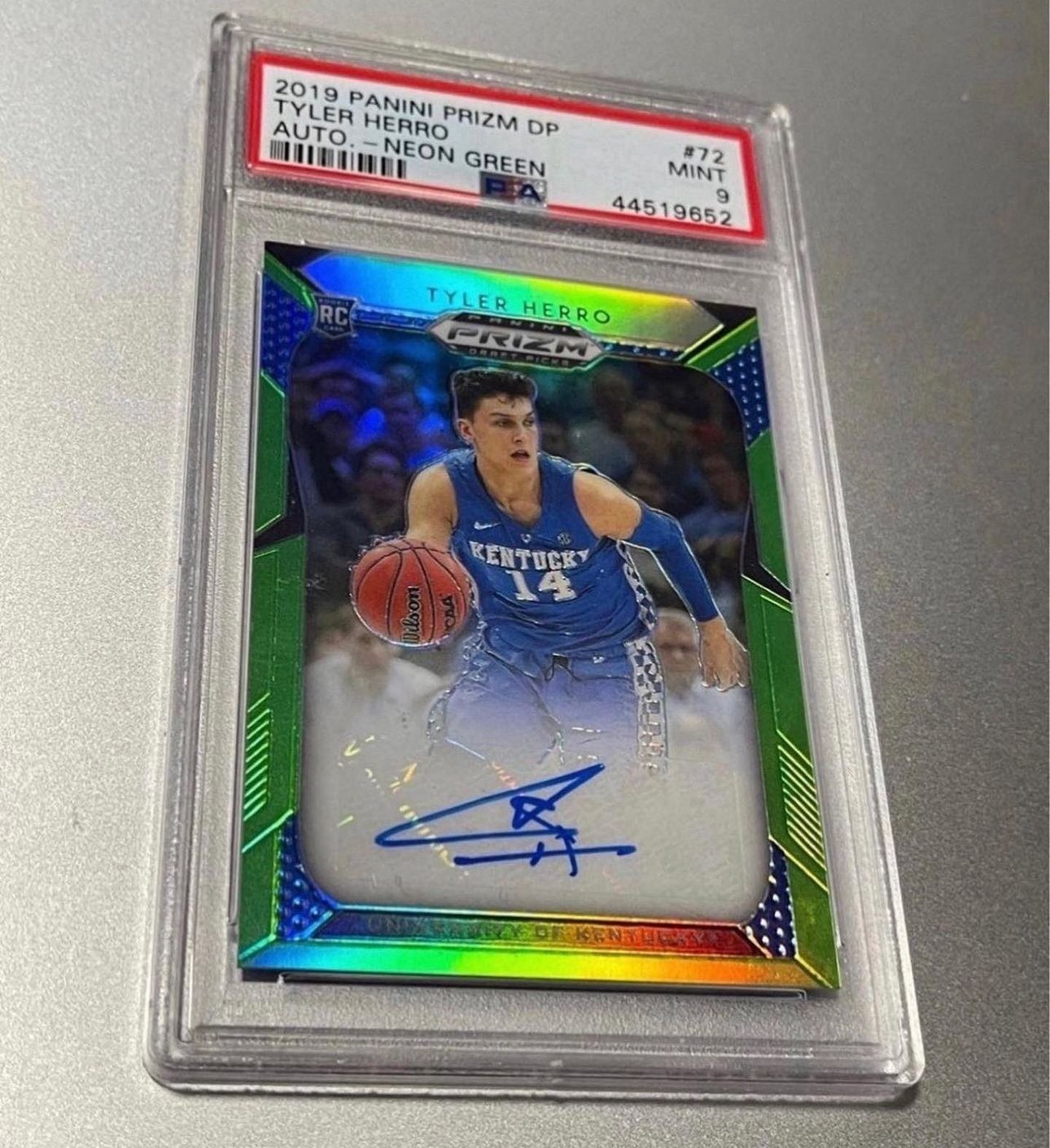 Tyler Herro PINK Fluorescent RC /10 PSA9 Tyler Herro #259 Prices