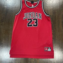 Vintage Jordan Red Basketball Jersey 