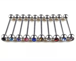 Surgical steel tongue rings | 2 for $4