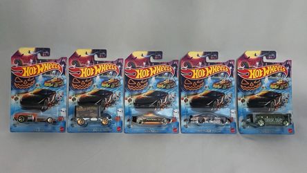 Hot Wheels 2026 Halloween DXT91 Complete Set of 5 Rockin Railer Terror Tours