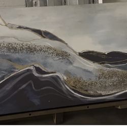 Golden Ridge Glass Wall Art