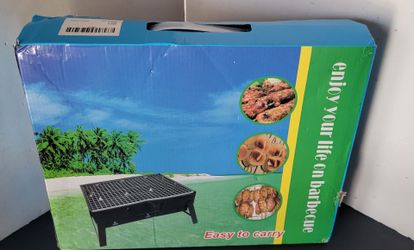 Portable Mini BBQ Grill Foldable Charcoal Camping Barbecue Stove New