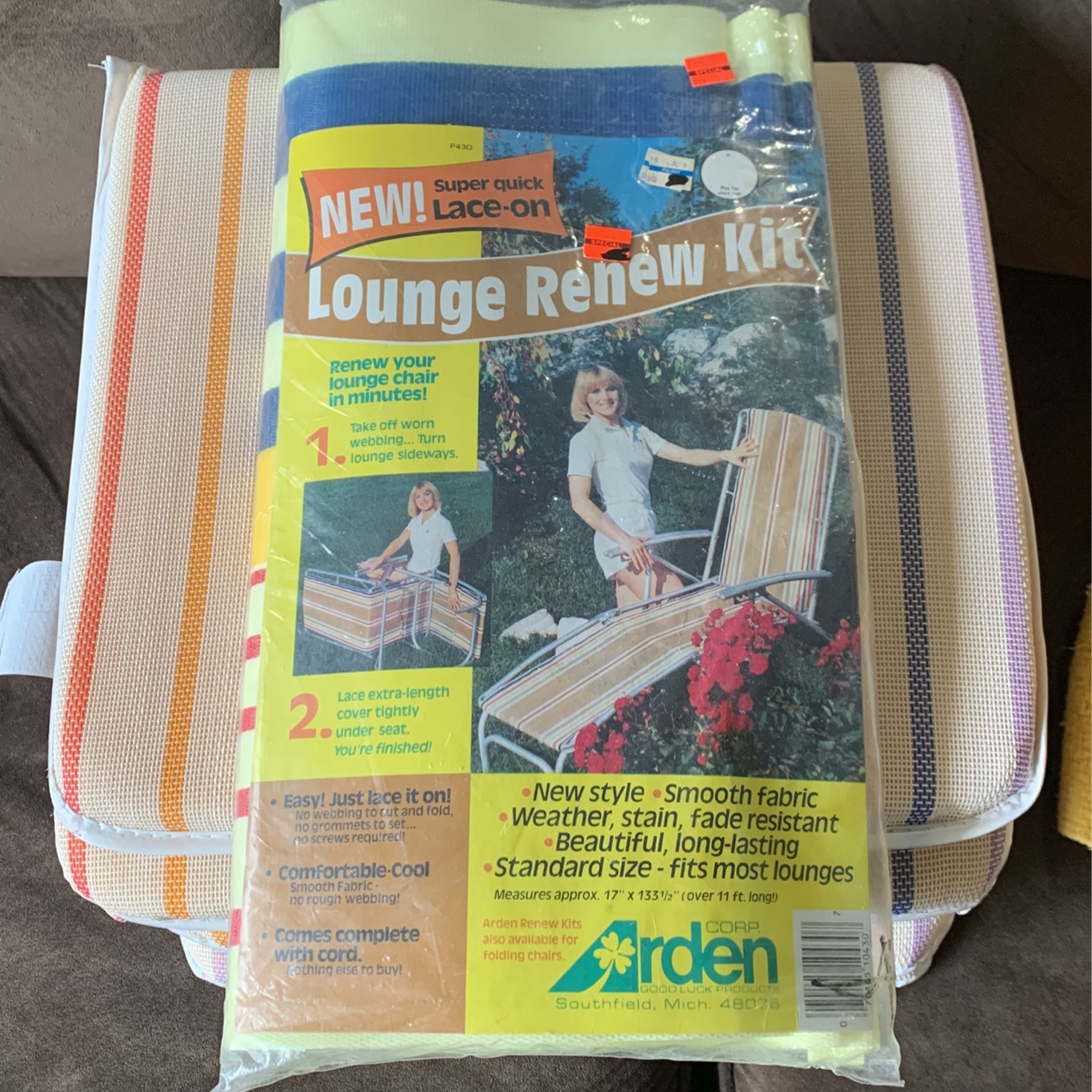 Vintage Lace On Lounge Renew Kit NOS Great Colors