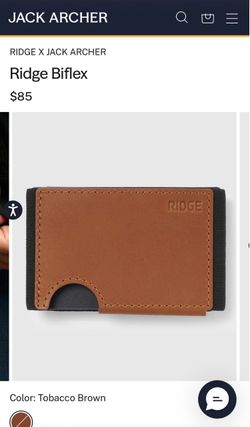 Ridge Biflex Wallet Tobacco Brown