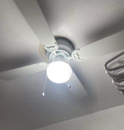 Hampton Bay Littleton 42 in. LED Indoor White Ceiling Fan with Light Kit