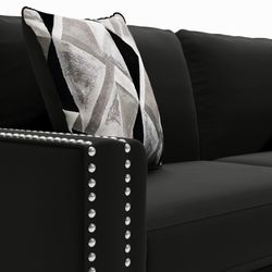 🇺🇸HUGE Ashley Furniture Sale!🇺🇸 Brand New Black Sofa Loveseat Set! $50 Down Takes It Home Today! 