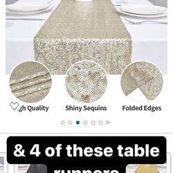 Champagne Table Runners 