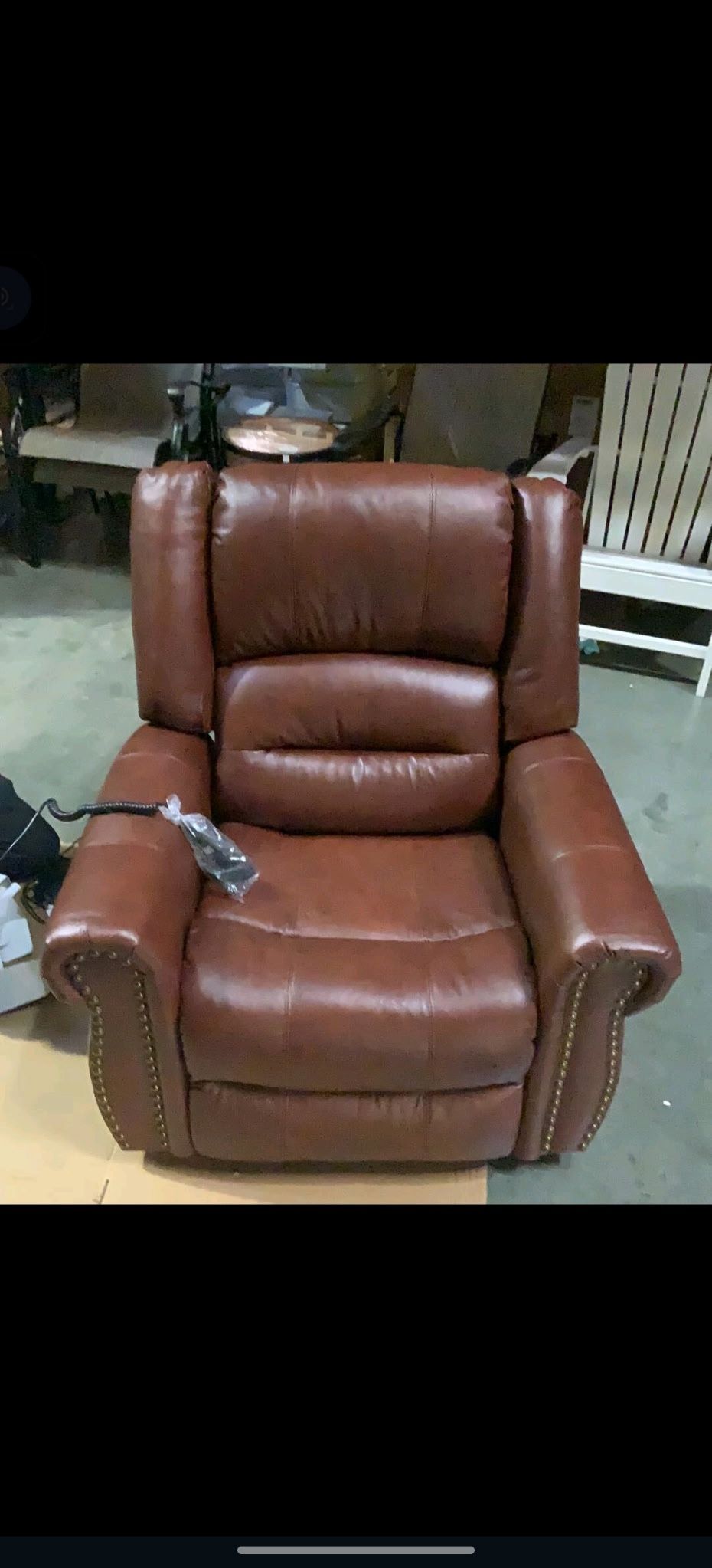 Sofa Recliner Couch With Vibrating Massage- Faux Leather brown