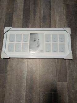 Babys first year picture frame