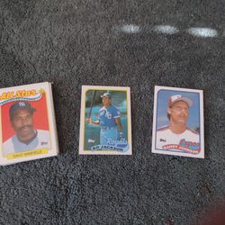 1989 Topps Baseball Cards Assorted Stars.  All-star Cards,. """Bo Jackson, Randy Johnson RC Expos.  See Below.