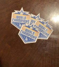 DODGERS WORLD SERIES CHAMPS STICKER