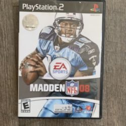 Madden 08 PS2 (Good Condition)