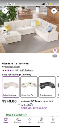 Sectional For sale