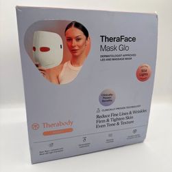 Therabody TheraFace Mask Glo Clinically Proven LED Skincare Mask With Massage and 504 LEDs For Radiant Skin