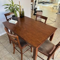 High Top Dining Room Table With Four Chairs