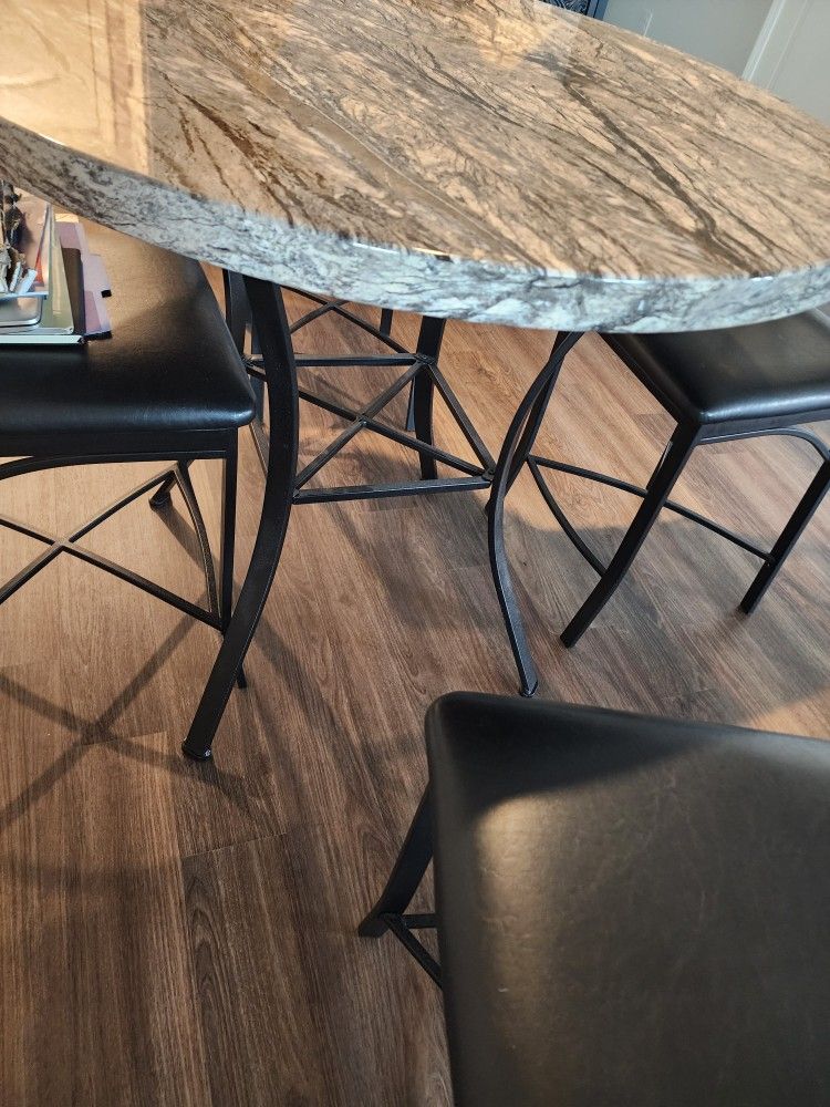 High Top Table and 4 Chairs