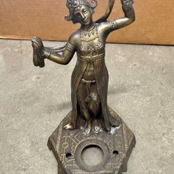 French Art Deco bronze incense burner.