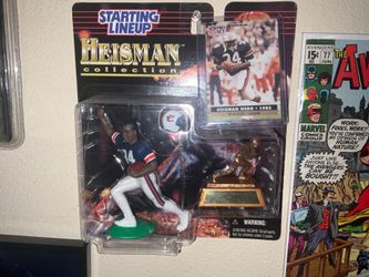 1997 BO JACKSON Auburn University 1985 Heisman Raiders Starting Lineup NFL new in original package comes with heisman trophy and rookie card