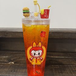 Labubu inspired theme cup/bottle 24 oz. 