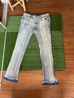 Waimea Stacked Fit Side Panel Accent Jeans Size 34