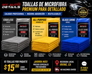 TOALLAS DE MICROFIBRA PREMIUM – 10 PACK 🚗✨