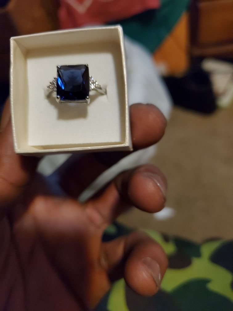 925 sapphire ring