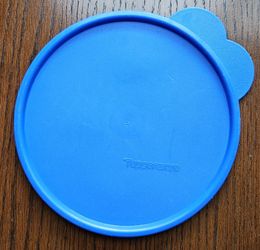 Tupperware Replacement Lid 2541D Butterfly Tab in Blue