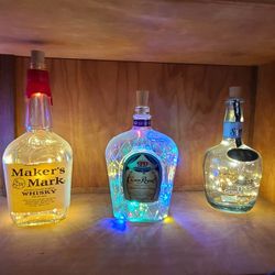 Alcohol Bottle Lights Party Decor