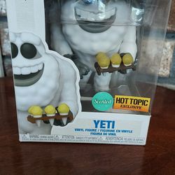 Funko Pop Yeti Hot Topic Disney Monsters 1157 In Box