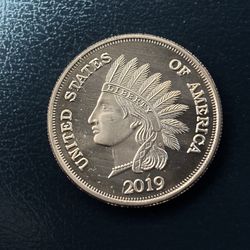 1 oz Indian Head Cent Copper Round .999 Fine Copper Round