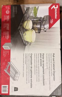 Richelieu pull out cabinet organizer