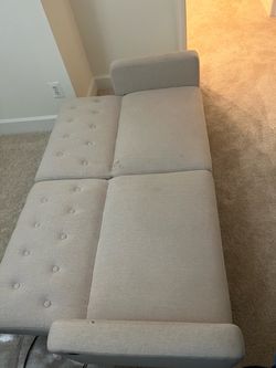 Beige small sofa
