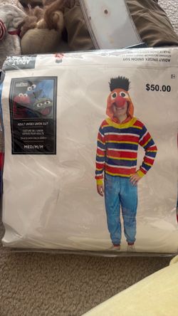 Sesame Street Ernie Adult Unisex Union Suit Medium